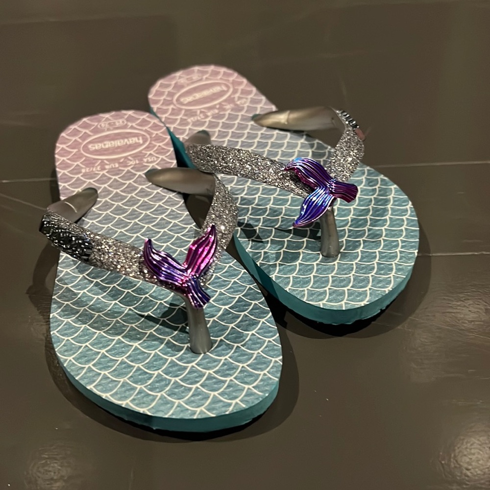 Toddlers Havaianas mermaid flip flops